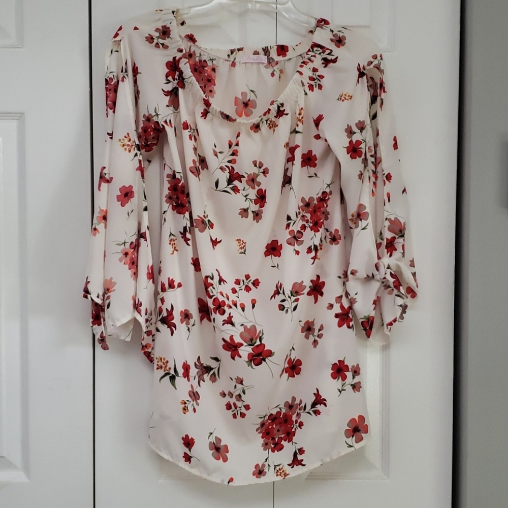Off the shoulder floral top